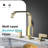 2 Handle 8 Inch Widespread Brass 3 Hole Bathroom Vanity Faucet with Drain-108369295