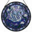 12"H Swan Lily Stained Glass Window Panel-562333946