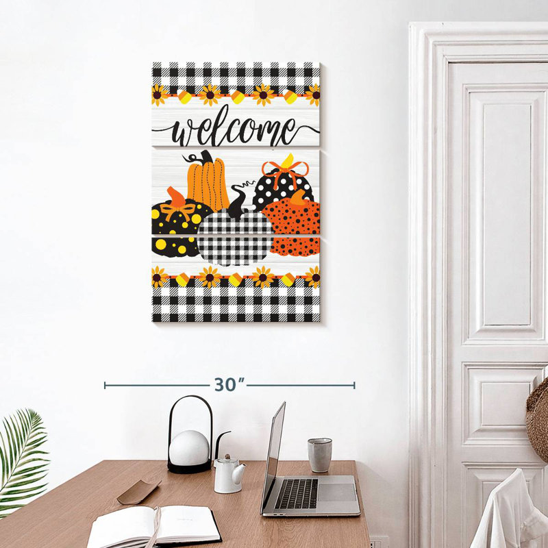 Plaque murale Kema Welcome, H 32 po x l 20 po