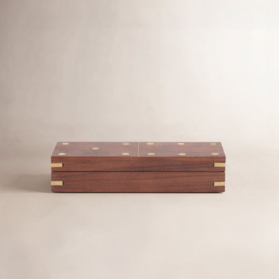 Sagebrook Home Wooden Dominoes Box Set