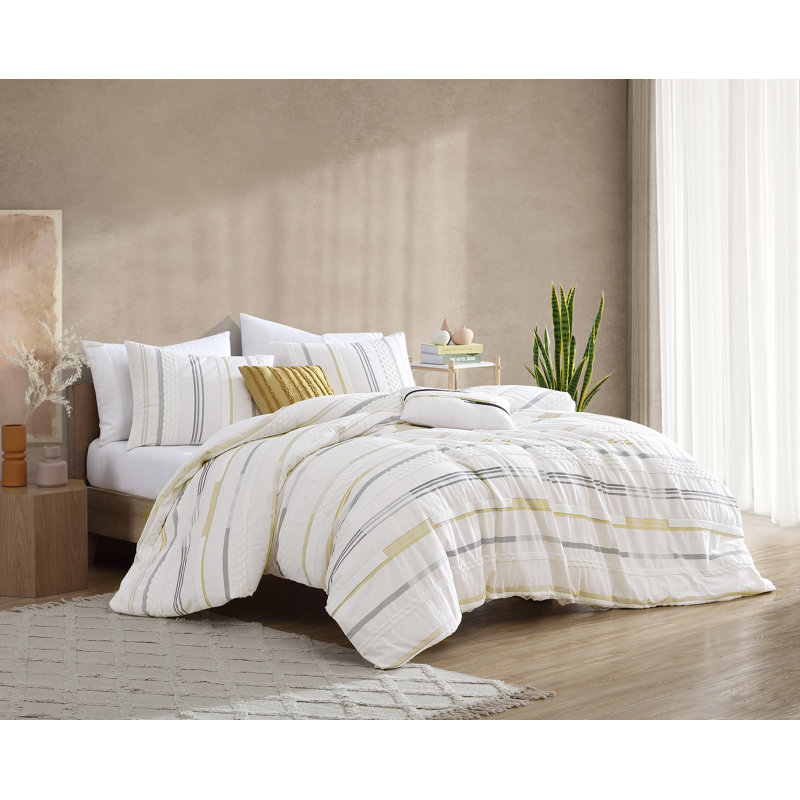 Whitten 6 PC Comforter Cover Set King, King Comforter + 2 King Pillowcases