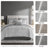 Piece King Bedding Sets, Polyester Jacquard Modern Bedroom Home