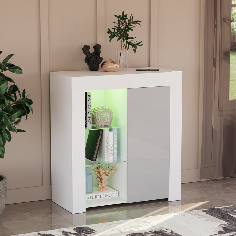 Muskoka 75cm Sideboard, White/Grey
