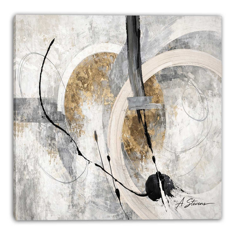 «Ink Balance», art mural sur toile tendue, L 16 po x H 12 po x P 1 po