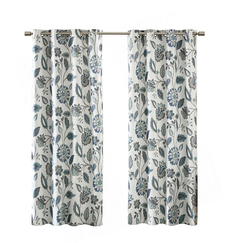 Jacquard Printed Room Darkening Curtain Panel With Oeko-Tex Certification For Enhanced Privacy And Comfort