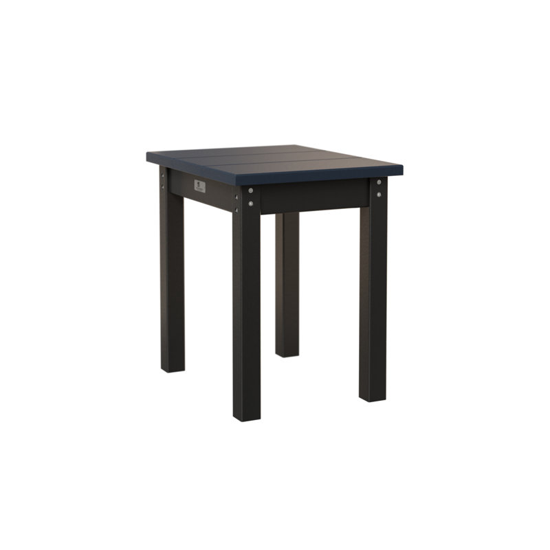 Berlin Gardens Economy End Table, Navy Blue, Black