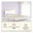 Full Size Bed Frame with Headboard in White