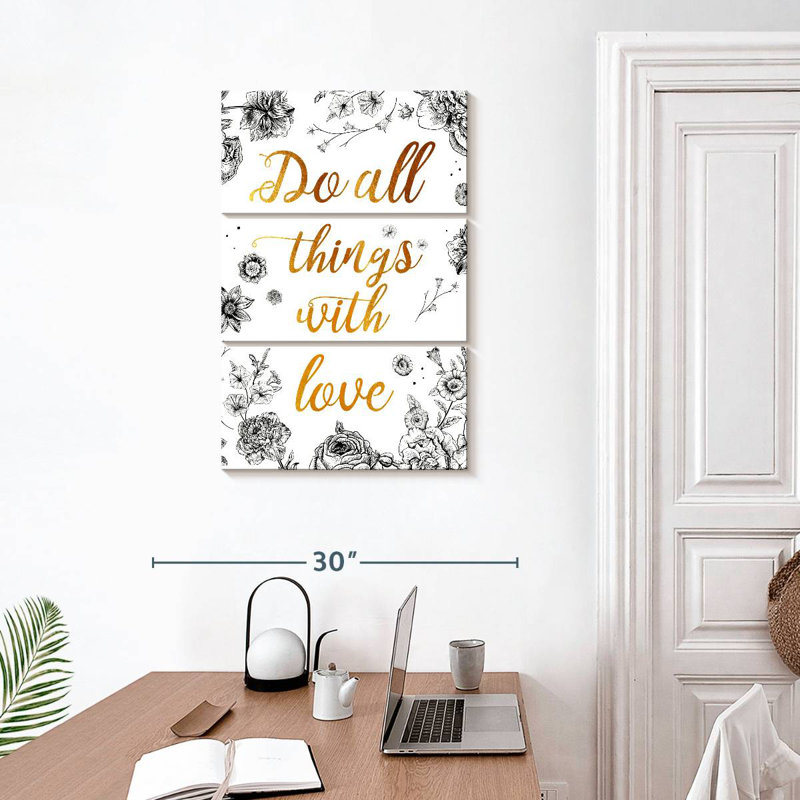 Tergel Do All Things With Love, citation II, H 32 po x l 20 po