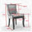 Bronze Nail Head Upholstered Side Dining Chair-1272300276