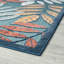 Tapis floral transitionnel Gilda, turquoise-1980690189