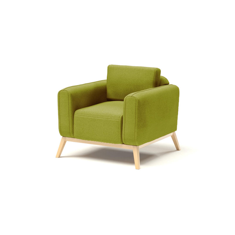 Joshua Upholstered Armchair, Pistacchio Green