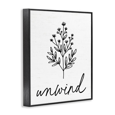 Bathroom Herb Unwind Framed Giclee, design by Lettered and Lined