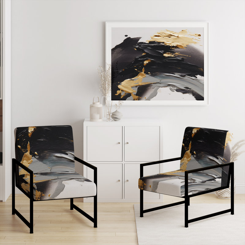 Fauteuil d'appoint Centeio, Noir, noir, noir, noir