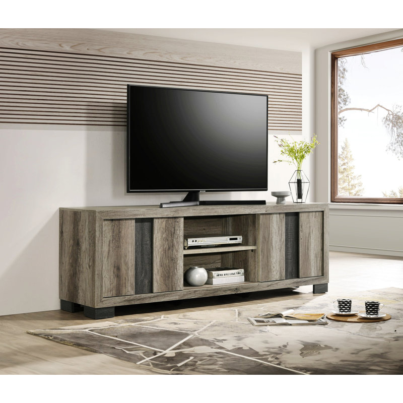 Meuble télé avec tablette ouverte