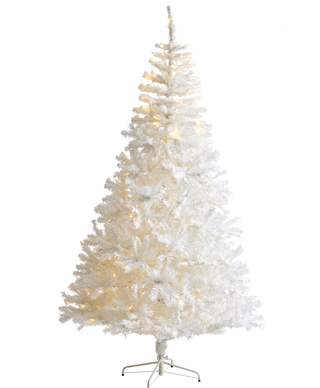 Lighted Artificial Christmas Tree, 7.5' H