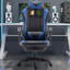 Radelldar Adjustable Reclining Ergonomic Faux Leather Swiveling PC & Racing Game Chair with Footrest-412626857-412626868