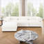 Canapé en chenille avec repose-pieds en tissu-83657640-83659861-83659860