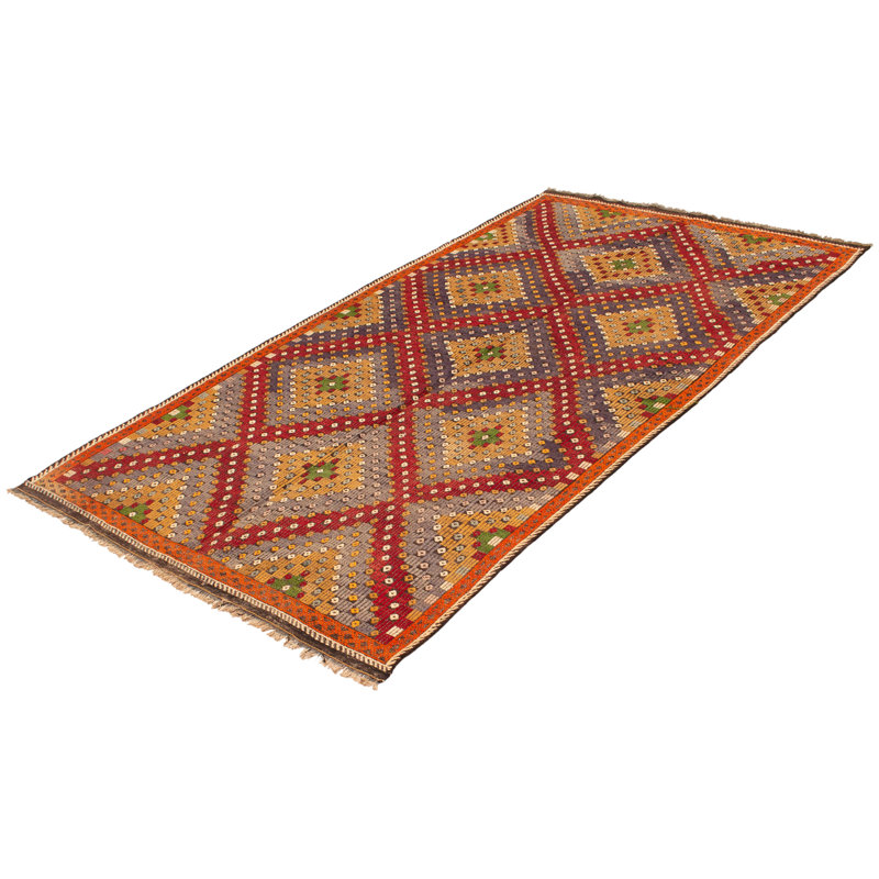 Tapisserie Amyri grise kilim 5 pi 9 po x 10 pi 11 po