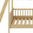Wooden Twin Bunk Bed Equipped With Three Storage Compartments-1157464484