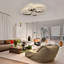 66cm Butterfly Shaped Dimmable Modern LED Flush Mount-1163063744