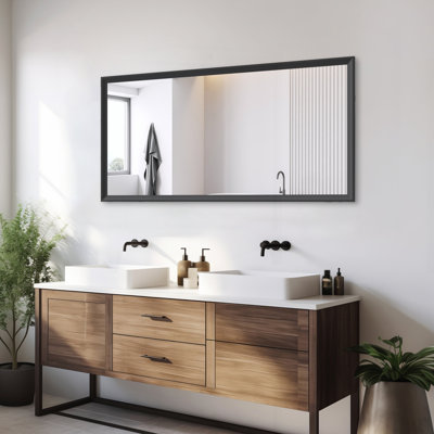 60"X30" Oversized Modern Rectangle Bathroom Mirror