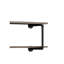 Étagère murale en chêne antique et gris sable - Design, optimisation de l'espace, structure en tubes métalliques, mélange de matériaux chic, installation facile, polyvalente pour la décoration intérieure, rangement et présentation, cadre, style, simple