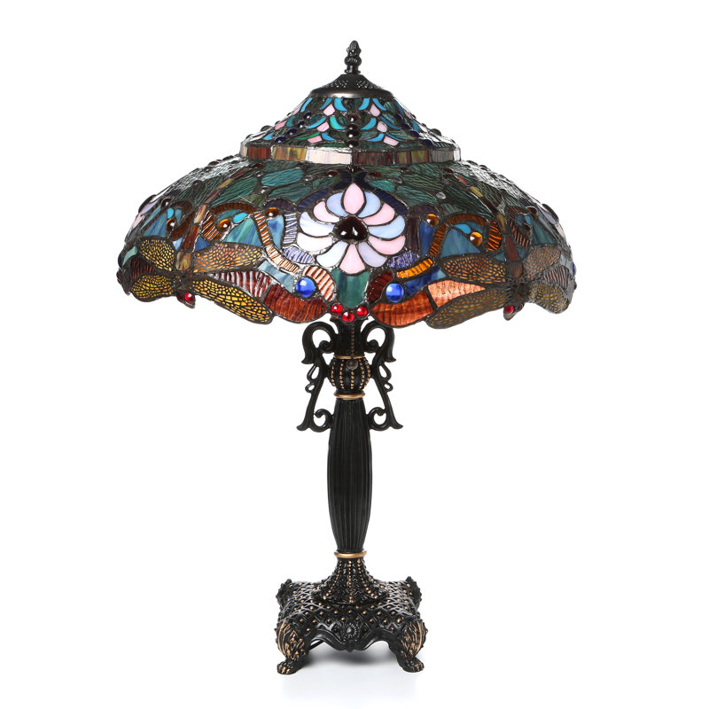 Lampe de table libellule 27 po Beley