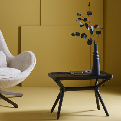 Midcre Solid Wood Tray Top End Table