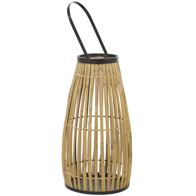Cole And Grey Natural Wicker Lantern