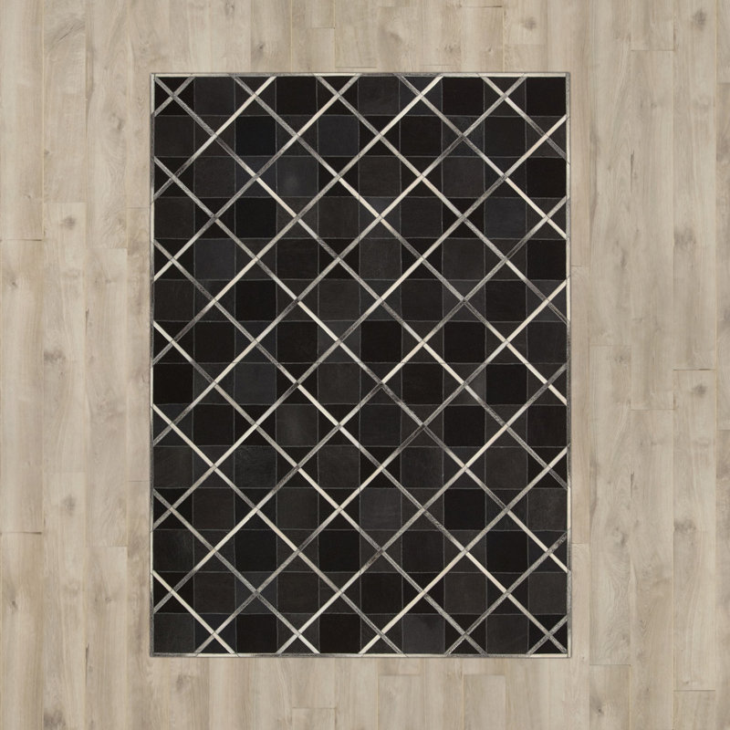 Rosenblatt Cotton Geometric Indoor Rug, Rectangle 8' x 11'