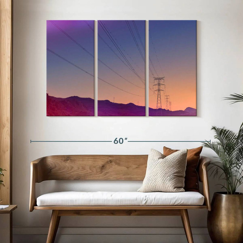 Lilie Power Lines, 32" H x 50" W