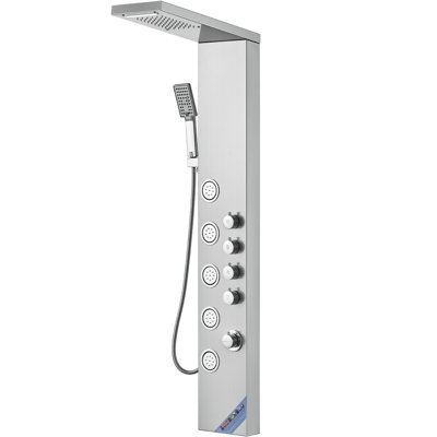 52.9 Shower Panel With Full Body Shower Head