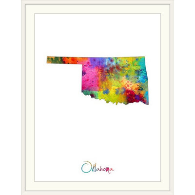 Francy «Oklahoma Map» par Abarca, impression