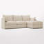 Canapé modulaire 100% confortable 100% nuage pour canapé-lit moderne avec repose-pieds