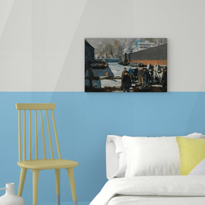 Men of the Docks by George Bellows - Wrapped Canvas