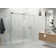Nova 68 in. x 30 in. x 78 in. 90-degree Fully Frameless Sliding Glass Shower Enclosure