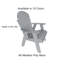 Chaise Adirondack en poly Aigris Fire Pit Chair-683118641