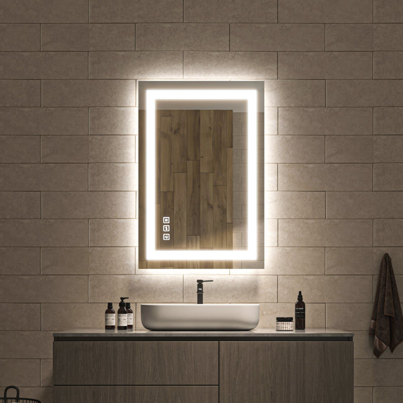 Ulrika Flat LED Mirror, 24" x 36", Rectangle