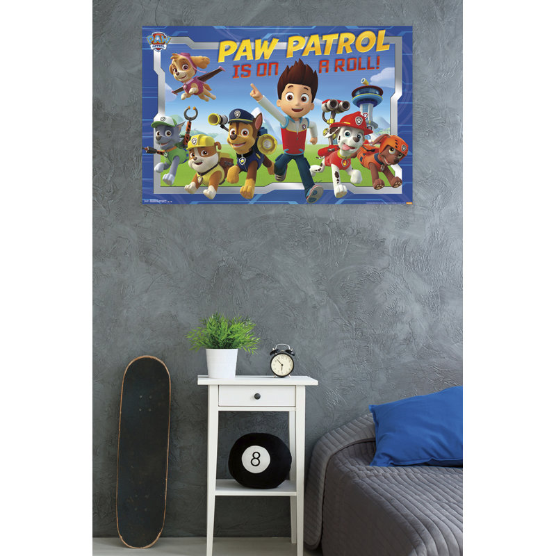 Patrouille de patte-impression sur papier