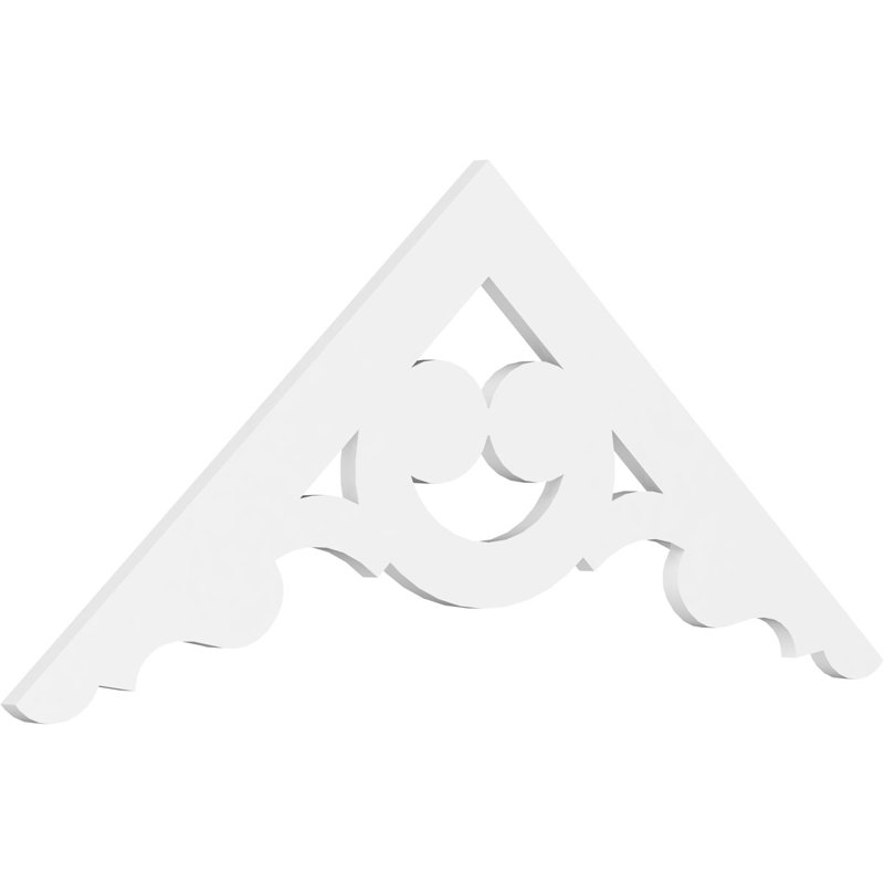 Pignon en PVC de qualité architecturale Robin, H 27,5 po x l 60 po x P 1 po, 10 / 12