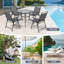 Chaise de patio pliante en métal Hickley-1747618589