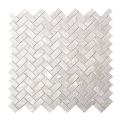 11.8''x11.8'' Seashell Mosaic Tile for Kitcen,Bathroom,Pack of 10
