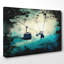 Ski Lift Skiing Snowboarding - Wrapped Canvas-35549172