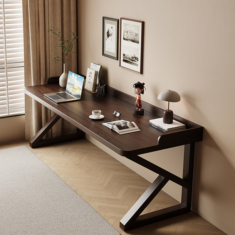 Bureau d'écriture Burlywood, Burlywood, H 29,53 po x l 86,61 po x P 35,43 po