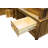 Naithen L-Shaped Wood Reception Desk with Filing Cabinet