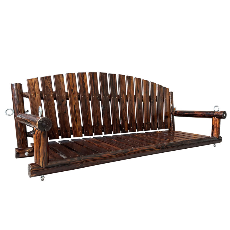 Balancelle en bois pour patio extérieur, 63.8"