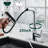 Pull Down Single Handle Kitchen Faucet With Deck Plate 4 Spray Function-98600394