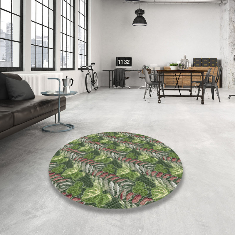 Paisley Indoor Rug, Round 7'