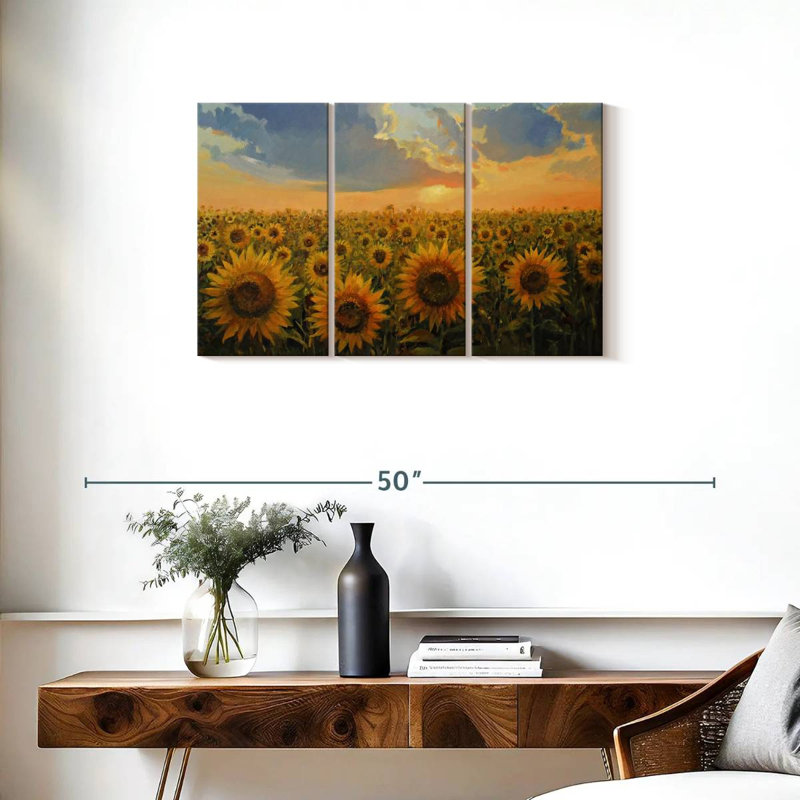 Champ de tournesols Alvord, H 20 po x l 33 po