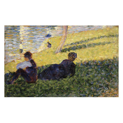 Etude pour un dimanche apres midi a l'île de la Grande" by Georges Seurat - Giclee Print
